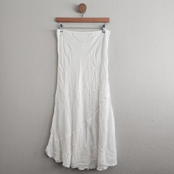 NEW Free People Intimately Sweet On You Bias Half Slip Maxi Skirt Clean Ivory - Picture 12 of 15